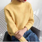 Casual Thick Autumn Winter Half Turtleneck Oversize Sweater Pullover Women Thickened Warm Chic Female Loose Knitted Basic Sweaters Pull