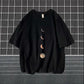 Yin Qing Round Lack Chinese Style Short-sleeved T-shirt Loose Trend on Bf Couples Literary Men's Short-sleeved