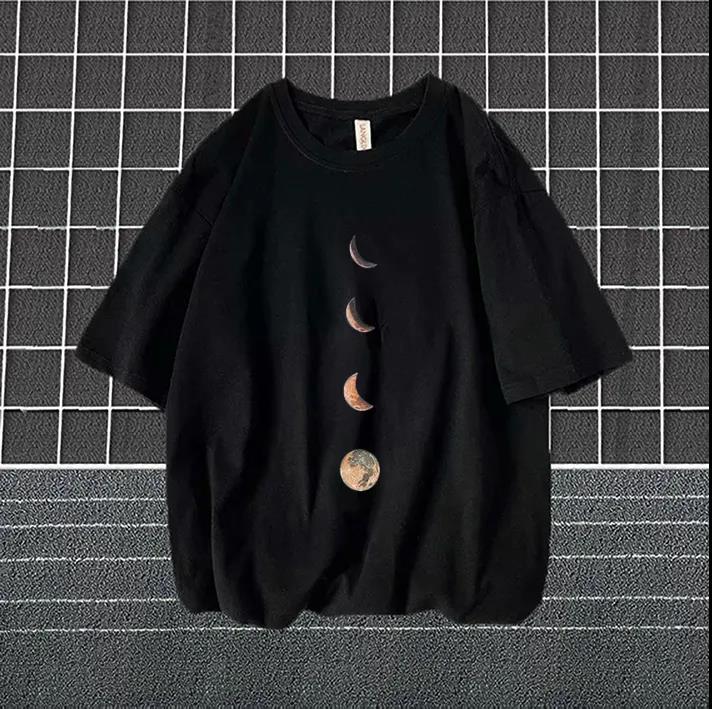 Yin Qing Round Lack Chinese Style Short-sleeved T-shirt Loose Trend on Bf Couples Literary Men's Short-sleeved