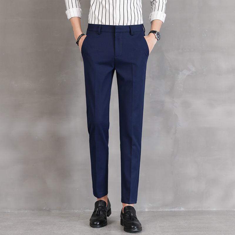 Casual Pants Men's Summer Thin Small Trousers Business Stretch Trousers