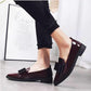 Single Shoes Female Comfortable Pointed Small Leather Shoes Female Students Korean Version of All-match Soft Sole Casual Bowknot Shoes