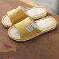 Linen Slippers Household Thick-soled Non-slip Indoor Cotton and Linen Spring and Autumn Four Seasons Home Soft-soled Floor Slippers Couple Women