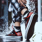Canvas men's shoes net red Korean version of the trend of wild hip-hop tide brand high-top sneakers