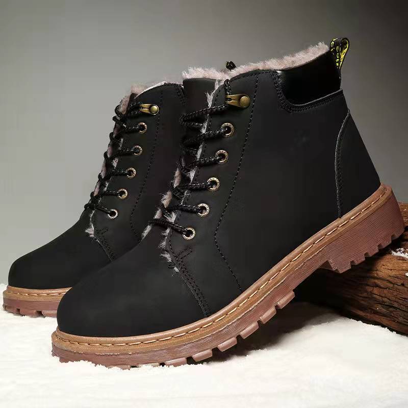 Boots Men Suede Leather Fashion Snow boots Male Work Shoes Martin Boot Large