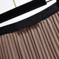 Plus Size Women's Spring and Autumn Slim Suit Loose Temperament Pleated Skirt Two-piece Suit