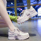 BrandPlus Size 35-40 Summer Women Mesh Sneakers Girls Breathable Deodorant Running Basketball Shoes Shockproof Non-slip Ins Shoes