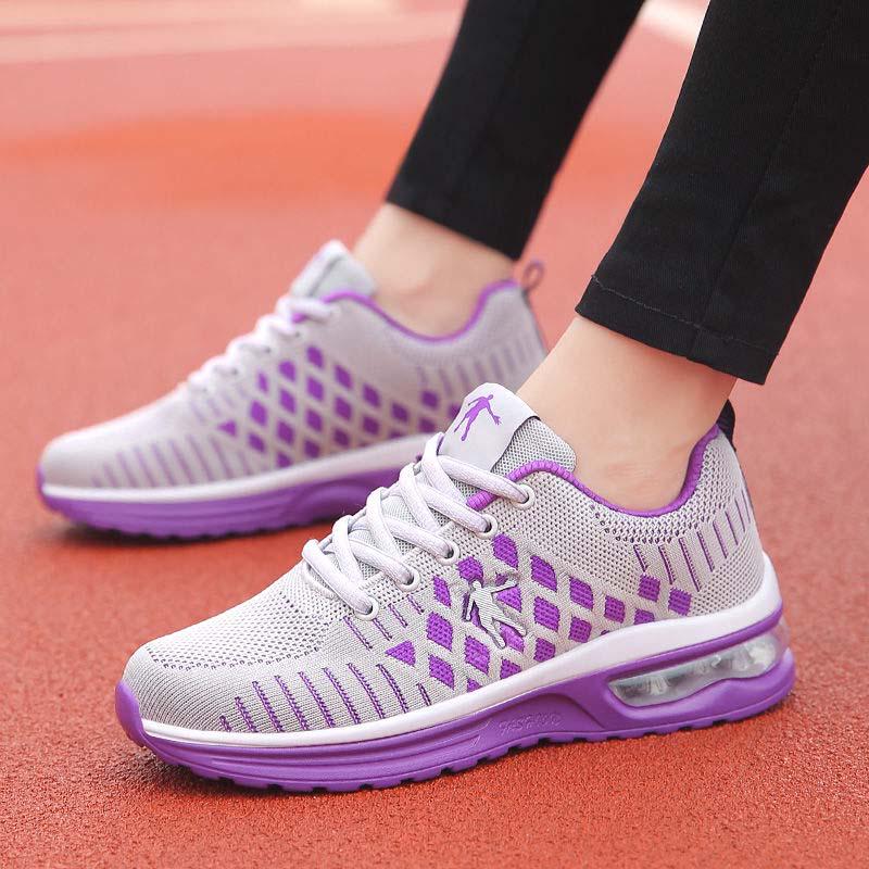 35-41 Women Air Cushion Sneakers Casual Basketball Shoes Non-slip Breathable Mesh Running Shoes