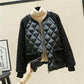 Large Size Imitation Lamb Wool Cotton Jacket Women's Fall/winter Loose Cotton-padded Jacket Lightweight Small Padded Jacket Down Jacket