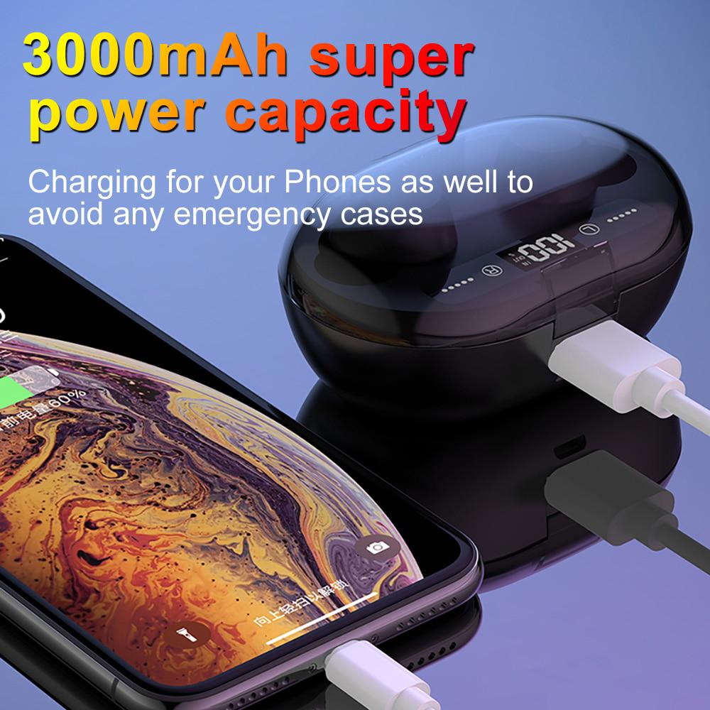 Waterproof 5.0 Earphones Bluetooth Mini HIFI TWS Earbuds Wireless Headphones Noise Reduction Headset