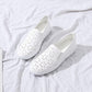 Hollow Breathable Loafers Women's Casual Flat-bottomed One-Piece Women's Shoes Hollow Comfortable Soft Leather Shoes Ladies Casual Shoes