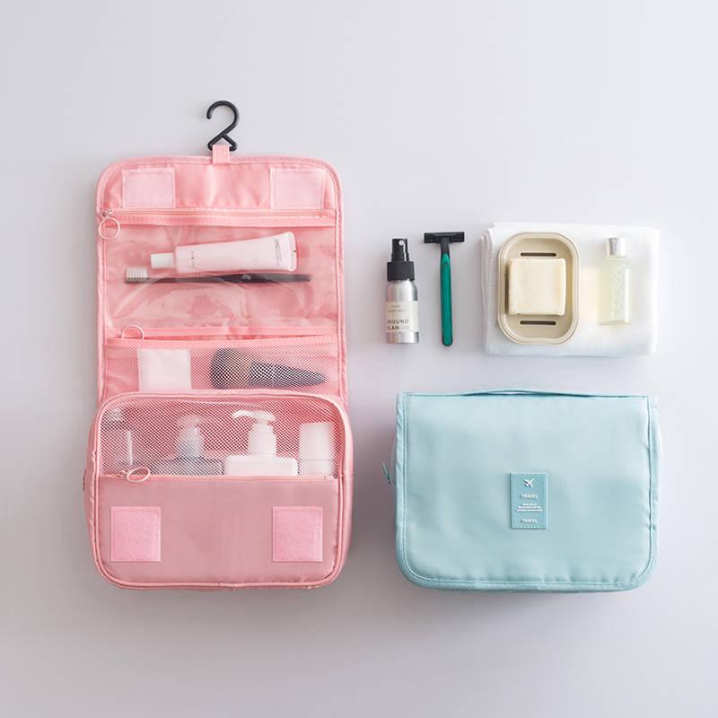 Foldable makeup organizer Cosmetic bag Large Hanging Toiletry Organizer Pouch for Women Men Girls