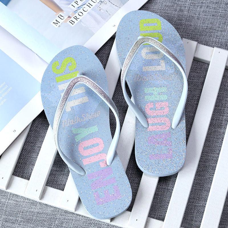 Non-slip Rubber Flip Flops Women Men Travel Beach Slippers Summer Couples Slippers
