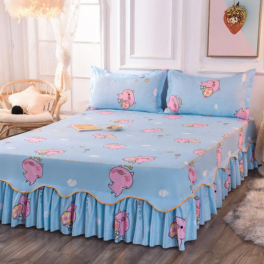 Simmons Bedspread Bed Skirt Bed Cover Single Piece Bed Sheet Bed Skirt Single Piece Bedroom Household Single-piece Sanding Bed Skirt