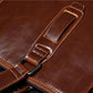 Business Briefcase Men Large Capacity Zipper Leather Anti-theft Waterproof Handbag Shoulder Bag