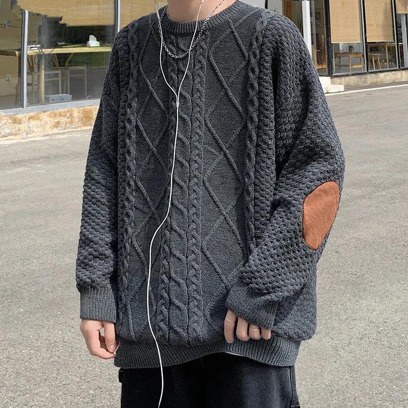 Sweater Men's Autumn and Winter Thickened Warmth and Comfortable Loose Pullover Sweater