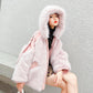Girls' Winter Warm Jacket Korean Style Plush Thick Cashmere Coat Windproof Winter Clothes