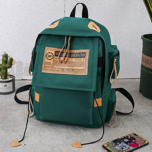 Backpack Men and Women Casual Simple Backpack Trend Personality Student School Bag Travel Bag