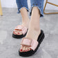 Home Slippers Men and Women At Home Summer Indoor and Outdoor Can Wear Couple Sandals and Slippers Soft Bottom Non-slip Thick Bottom Sandals