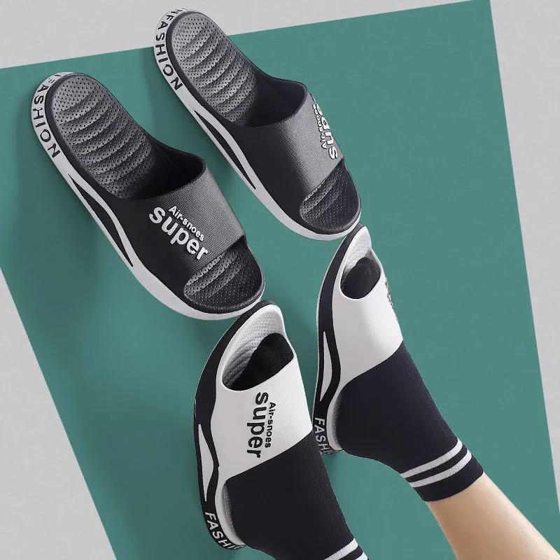 Men's and Women's Summer Waterproof Non-slip Slippers Soft Bottom Wear-resistant Breathable Couples Wear Slippers