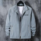 Men's Spring and Autumn Jacket Zipper Stand Collar Jacket Youth Casual Slim Trend Solid Color Sportwear High Quality Coat