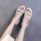 Two Wear Sandals Women's All-match Thick Bottom Heightening Light and Comfortable Outer Wear Sandals and Slippers Pearl Decoration