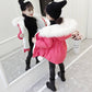 Girls Jacket Winter Cotton Jacket Hooded Coats for Girls Kids Outerwear Christmas Present
