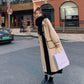 Puff Sleeve Woolen Coat Women Autumn and Winter Mid-length Loose and Thin Woolen Coat