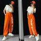 Casual Pants Children Trend Hip Hop Jazz Dance Square Dance Street Dance Pussy Casual Sports Trousers Letter Printing