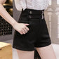 Fashion All-match Super High Waist Stretch Jeans Women Summer Loose High Waist Thin A-line Shorts