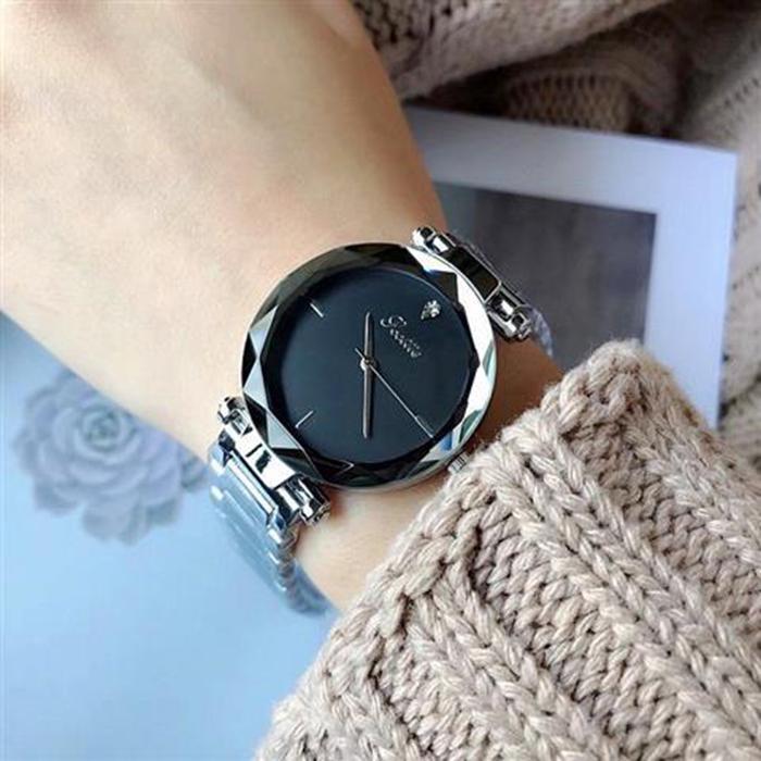Women High Quality Business Anti-scratch Starry Sky Steel Strap Round Dial Watch Bracelet Watches