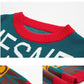 Letter Print Pullover Sweater Women Student Korean Loose Sweater Dress Top Autumn Winter Casual Bottoming Shirt Jumper