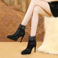 Ankle Boots Women's High Heels Martin Boots Stiletto Pointed Rhinestone Pointed Short Boots Winter