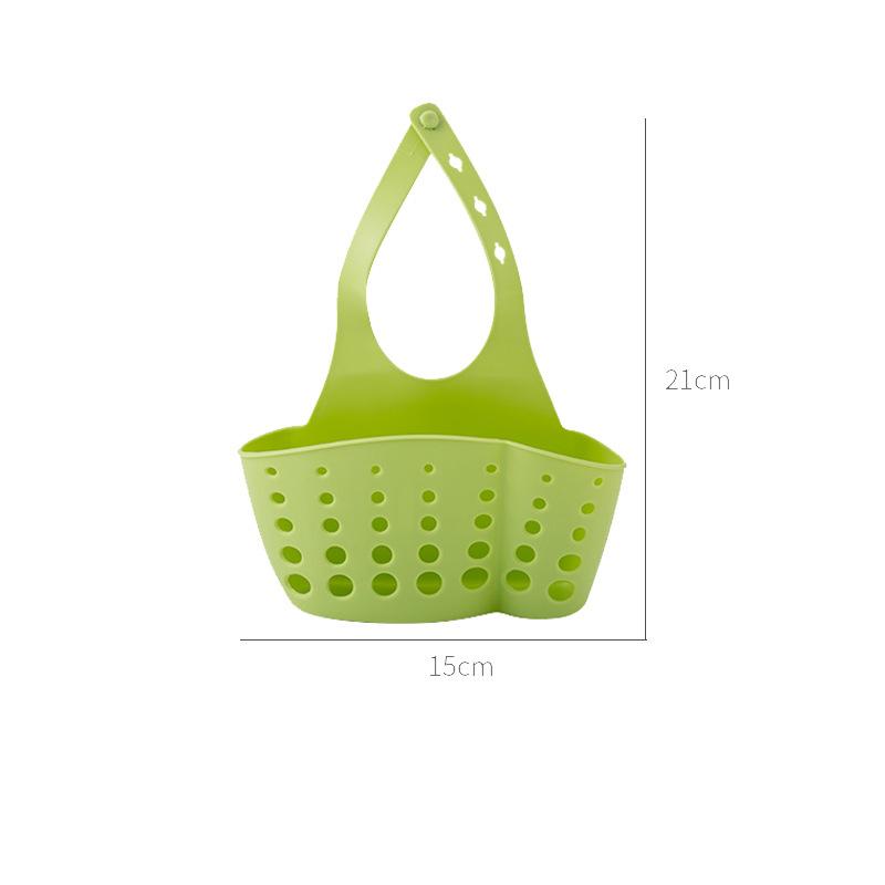 Kitchen Sink Accessories Portable Hanging Drain Basket Bag Dish Cloth Sponge Storage Shelf Sink Holder Soap Bathroom Organizer Tools Adjustable Snap