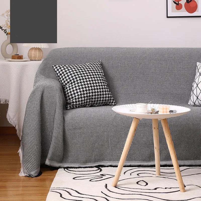 180*180cm Large Single Seat Nordic Style Four Seasons Universal Non-slip Anti-cat Scratch All-inclusive Dust-proof Sofa Cover