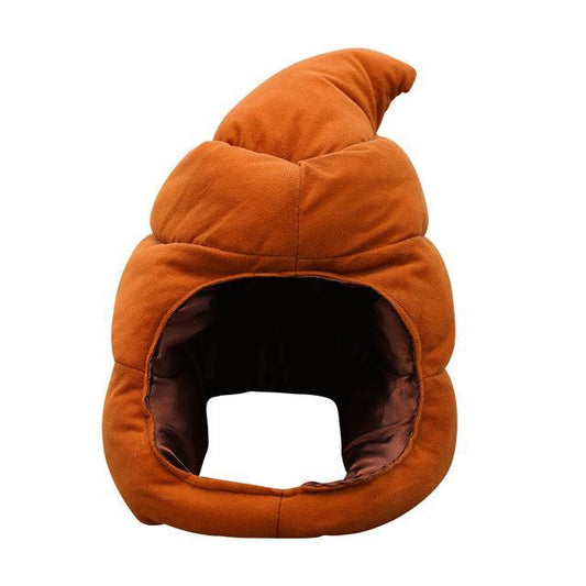 Funny Poop Plush Headgear Cute Kids Warm Big Hat Lovely Soft Plush Gifts