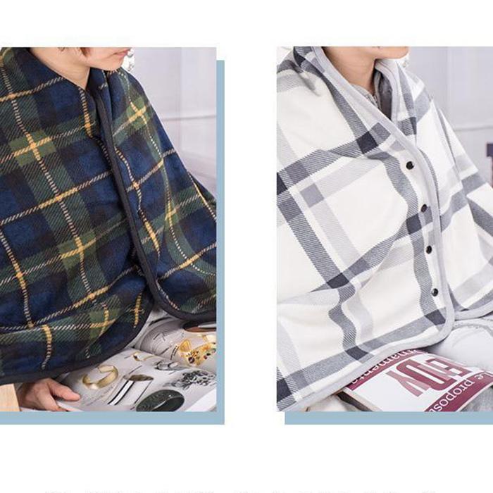 Thicken In Autumn and Winter To Keep Warm and Heat Take A Lazy Flannel Blanket Multi-purpose Shawl Blanket Female Nap Cloak