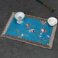 Chinese Style Placemat Insulation Pad Tea Coaster Cotton and Linen Fabric Household Restaurant Table Mat Bowl Mat Tableware Mat