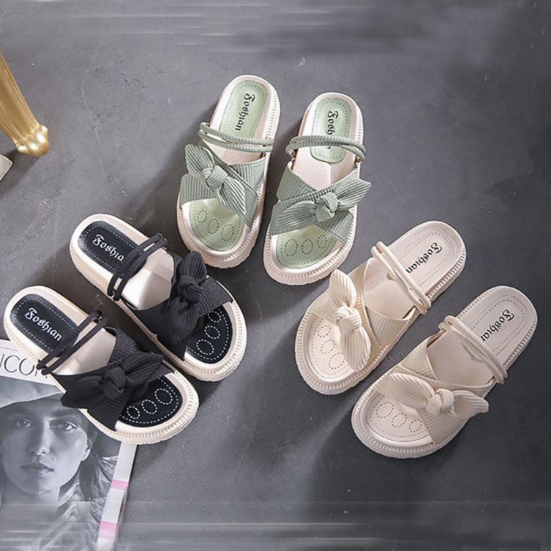 Summer Collocation Skirt Sandals Fairy Style Fashion Student Platform Roman Flats