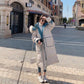 Women's Winter Padded Jacket Thickened Mid-length Over-the-knee Bread Jacket Korean Style Loose Jacket