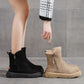Autumn and Winter Martin Boots Women's Wild Plus Velvet Thick-soled Ankle Boots Warm Snow Boots