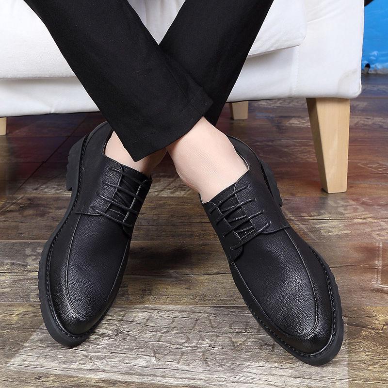 Leather Men Wedding Party Dress Shoes Slip On Pointed Toe Tassel Loafer Male Footwear