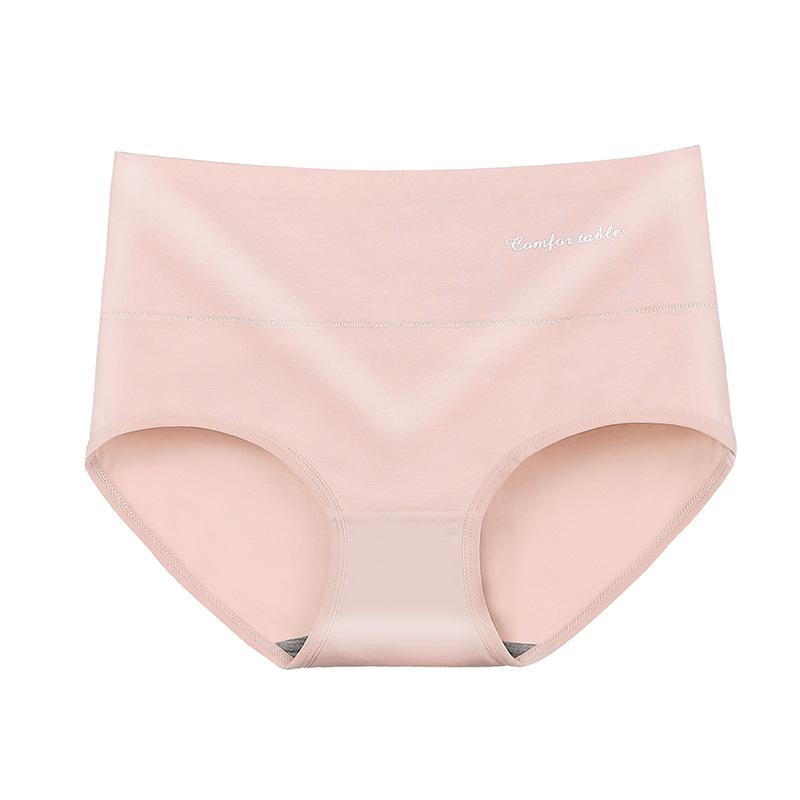Women's Cotton Panties Graphene Crotch Underwear Lace Mid-high Waist Briefs
