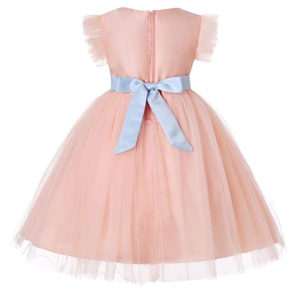 Princess Dress Dress Net Gauze Dress Wedding Flower Girl Dress Performance Clothing Christmas Spring and Summer Children's Clothing