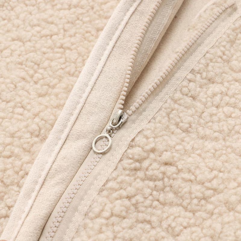 Faux Lamb Fleece Waistcoat Vest Jacket Women's Short Autumn and Winter New Style Loose Waistcoat To Keep Warm and Soft
