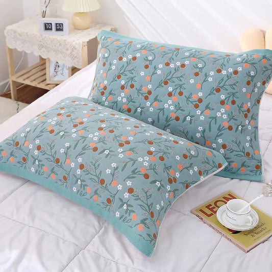 Cotton Pillow Cover Double Bedroom Bedding Soft Printing Pillow Cover