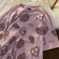 Cookie Print Short-sleeved T-shirt Loose Casual Girls Korean Version Loose Couple Short-sleeved Commuter