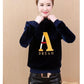 Plus Velvet Thick Gold Velvet Women's Sweater Insulation Fashion Loose Long-sleeved Women's Top