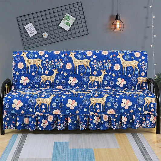 Four Seasons Thickening Universal Cushion Folding Sofa Cover Universal Armless Simple Sofa Bed