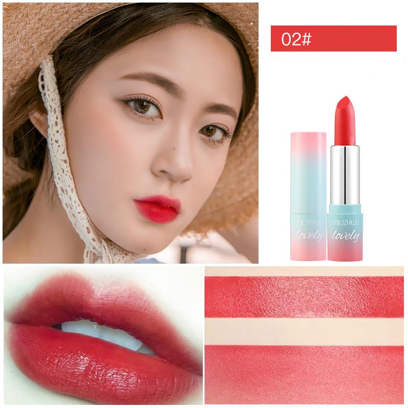 Little fairy lipstick set lasting moisturizing lip balm Do not fade red bean color net red