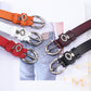Belts Women's Leather Round Metal Circle Waist Belt for Women Jeans Pants